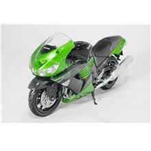 NewRay 1:12 Die Cast Kawasaki ZX-14 2011 Motorcycle Green Color Model