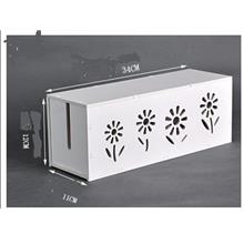 Power Cord Socket Adapter Cable Storage Box Organizer