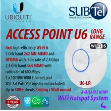 Ubiquiti U6-LR Access Point WiFi 6 Long-Range Dual band 4x4 MIMO U6 LR