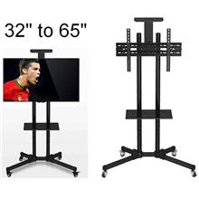 LCD LED TV Monitor Mobile Screen Wheeled Trolley TV Stand Bracket