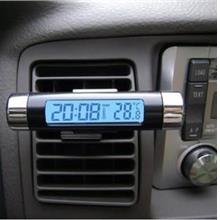 Car LCD Display Digital Backlight Clock Thermometer Temperature Meter