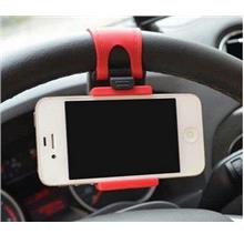 Car Steering Wheel Mount Holder Rubber Band For iPhone iPod MP4 GPS Mo