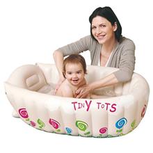 ORIGINAL TINY TOTS BABY BATH TUB INFLATABLE WITH HEAT SENSOR Free Pump