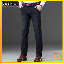 JEEP SPIRIT Jeans Men Straight Cut Seluar Jeans Lelaki Slim Fit Celana