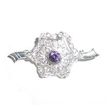 Exclusive Purple CZ 925 Sterling Silver - BRS718