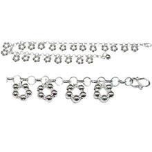 Round Sterling Silver Anklet - CF1165BS