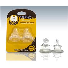 Fiffy Silicone Teats c/w Anti-Colic Vent for (0-3 Mths) - A18239