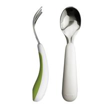 OXO Tot - Fork and Spoon Set - Green