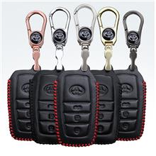 Toyota Camry &amp; Fortuner HandSewn Keyless Remote Car Key Leather Cover