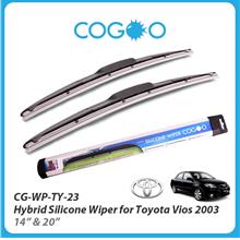 Cogoo Hybrid Silicone Wiper For Toyota Vios 2003 - 14' &amp; 20'