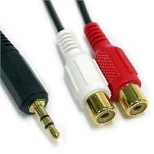VZTEC/ VETOP AUDIO 3.5MM (M) TO 2 RCA (F) CABLE 0.3M, 5104
