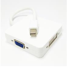 3 in1 Mini DP DisplayPort To HDMI DVI-D VGA Adapter Converter Cable