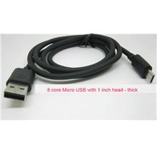 8 Core Miciro USB and extra Long head * 2 unit
