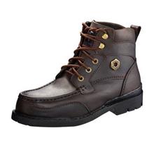 BLACK HAMMER BH4994 Men Safety Shoes Mid Cut Mocassins With Lace Up