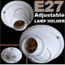 E27 Adjustable Ceiling ANGLE Batten lamp holder ES Bulb Halogen LED