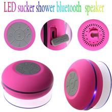 Flashing LED Bluetooth Shower Speaker with Suction Cup