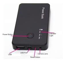 Black Box Power Bank Hidden Camera with DVR 1280x720