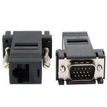 DB15 VGA to RJ45 LAN Cat5E Cat6 Network Cable Video Extender Adapter
