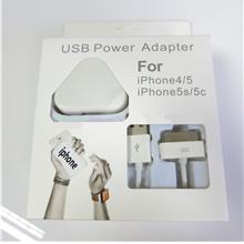 Apple iPhone iPad 4 4S 5 6 7 Plus Adapter Charger Cable Lightning 30pi