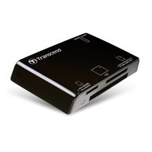 Transcend USB2.0 Multi Card Reader AIO RDP8 Blk Wht CF MMC SD microSD