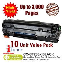 [10 Unit] HP 83X CF283X 3,000 Pages High Yield Edition