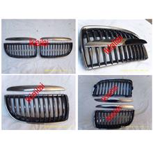 BMW E90 '05 Front Grille Black Chrome [4pcs/set] [BM03-FG04-U]