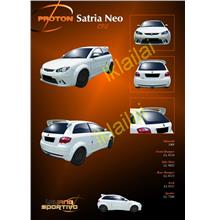 Proton Satria Neo CPS Style Full Set Body Kit [Bumper/Skirt] Fiber