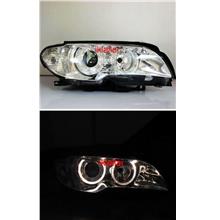 BMW E46 02 2D LED Ring Projector Head Lamp