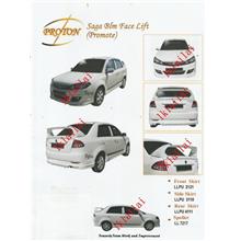 Proton Saga BLM FL PU Body Kit Promote Style [Skirt+Spoiler]Paint