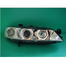 DEPO OPEL Vectra B '96-99 Crystal Projector Head Lamp LED Ring [Chrome