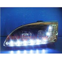 FORD FOCUS '05-'08 Projector Head Lamp Black [R8 LED Look]