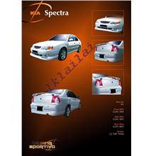 Kia Spectra Full Set Body Kit Skirting + Spoiler PU Material