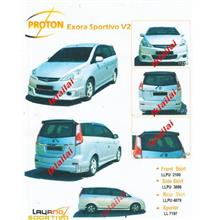 Proton Exora '09-11 Sportivo V2 Style Full Set Body Kit PU Material