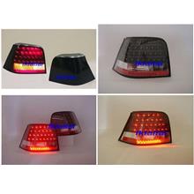 VOLKSWAGEN GOLF 4 '99-'04 LED Tail Lamp [Crystal LED with Black Housi