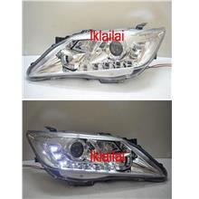 TOYOTA CAMRY '12 R8 DRL Projector Head Lamp [Chrome Housing]