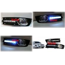 AUDI A4 '01-05 DRL Fog Lamp Chrome Cover ABS [VW Passat '06-10 also Ha