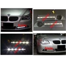 BMW 5 Series E60 DRL LED Fog Lamp Chrome Cover ABS Daylight