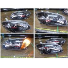 Toyota Vios '03 NCP42 Head Lamp Crystal Black price per pair