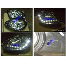 DEPO Volkswagen Golf 5 V `03-07 DRL R8 Projector Head Lamp + Motor
