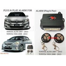Toyota Altis '07 / Toyota Vios '08-13 Plug n Play Car Security Alarm