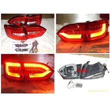 Volkswagen Jetta 12-13 LED Light Bar Tail Lamp [Red/Clear]