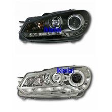 Volkswagen Golf 6 '08 Projector Head Lamp DRL With LED Ring