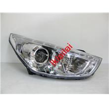 Hyundai Tucson IX35 '10-12 Projector Head Lamp LED DRL Eye Brown Chrom