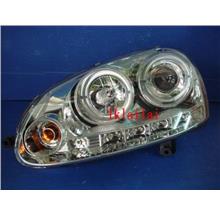 SONAR Volkswagen Golf V '03-05 Projector Head Lamp Chromed LED Ring