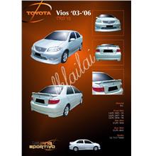 Toyota Vios '03-'06 TRD V2 Body Kits Free Spoiler + Paint Work