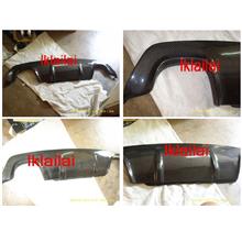 BMW E60 M-TECH/M-Sport Rear Bumper Diffuser Carbon+Double Outlet