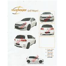 Volkswagen VW Golf 6 PU Material Body Kit [Skirt+Spoiler] Painted