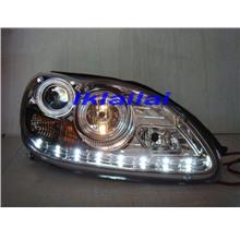 Mercedes Benz W220  S350 Crystal Projector Head Lamp [R8 LED DRL Look]