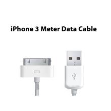 3 Meter Long USB Data Sync Charger Cable iPod iPhone i-Phone 4S 3G 3GS