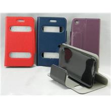 iPhone 3 / 3GS Side Flip Slim Pouch Table Talk Leather Case
